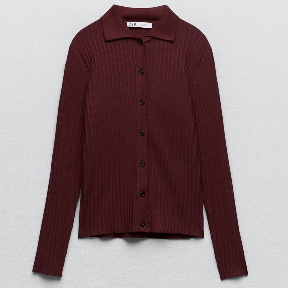 Zara button up top